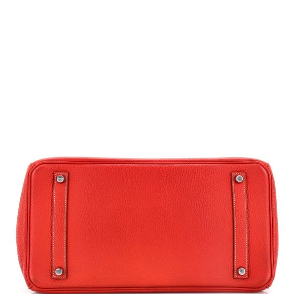 Hermes Birkin Handbag Sanguine Togo #78160H11B - Picture 4 of 8